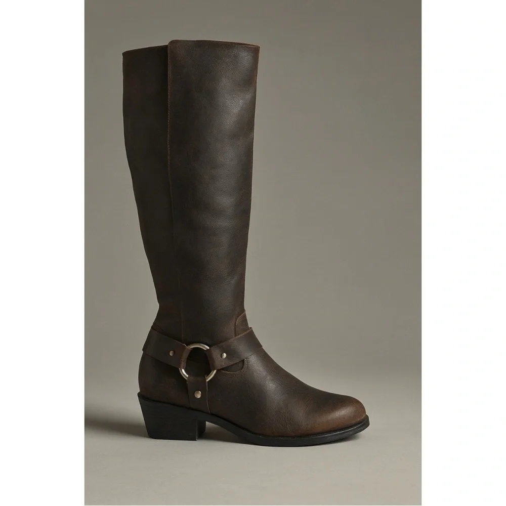 Free People Frye Carson Harness Tall Riding Boots